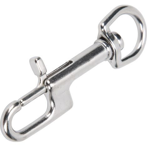 Edelstahl-Taucher-Schnappclips, einseitig, mit Ösenbolzen, Schnalle, 90 mm / 3,5 Zoll (1/5)