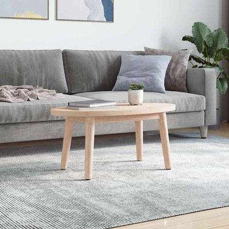 Maison Exclusive - Piano del tavolo 70x35x2,5 cm in legno massello di pino ovale (1/5)
