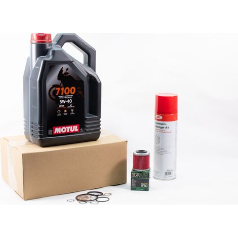 Kit Entretien Vidange Standard pour APRILIA RX 125 de 2018 à 2024 - MOTUL 7100 5w40 4L