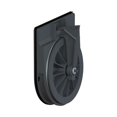 Kessel – Clapet anti-retour 125 mm – Insert et battant en composite – Protection anti-retour pour plomberie – Couleur noire