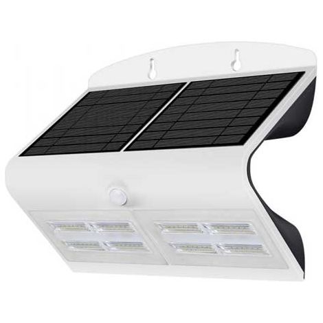 V-TAC Lampada LED Solare da Muro a Batteria 6,8W Sensore PIR Bianco Bianco Naturale IP65