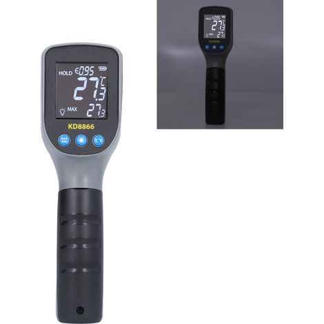 Thermomètre infrarouge industriel sans contact, durable, portable, petit, haute précision KD8866 (1/5)