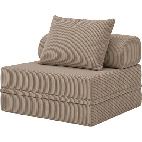 Sofá Modular 1 Lugar Convertível  Veludo Regular (1/4)