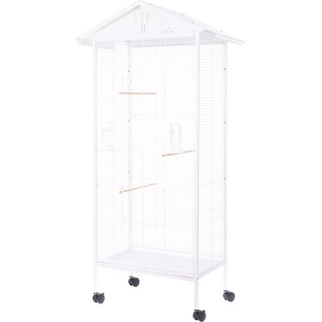 Zolux Chic Solo Voliere Weiß 78x48x156 cm