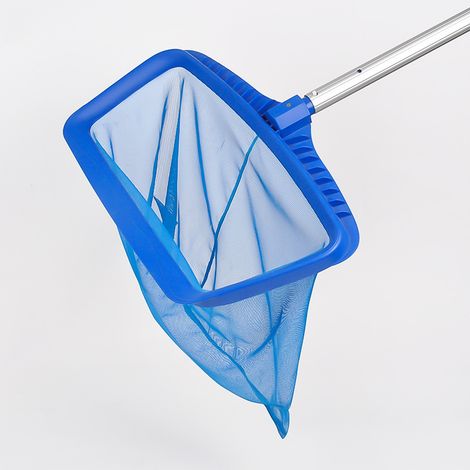 Épuisette de piscine, épuisette de fond, sans tige, pour piscines,étangs,spas,parcs aquatiques, bleu (1/5)