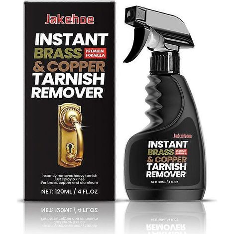 Nettoyant pour cuivre et laiton 120 ml - Élimine la rouille et les taches d'eau - Nettoyant non abrasif pour laiton - Désoxyde et nettoie les métaux (1/4)