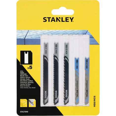 PIRANHA STANLEY STA27040 (X27040) 5 LAME LEGNO METALLO ATT.AD U- STANLEY- 1,0 confezione