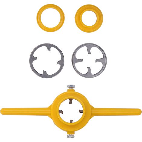 Jeu de 6 Tarauds et Filières NPT 1/2, 3/4, 1 pouce, Acier Allié, Outillage de Filetage pour Tuyaux PVC (1/5)