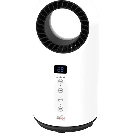 Termoventilatore senza pale Storm, 2 regolazioni, 1500W, oscillante, con timer 12 ore (1/3)