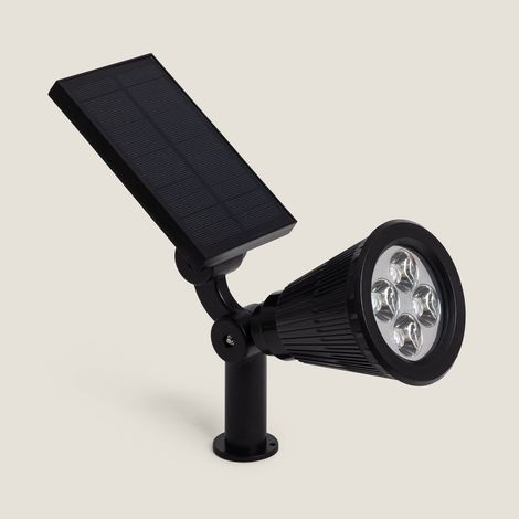 Faretto LED Solare Esterno Meillion con Picchetto  4000K Bianco Naturale