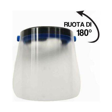 Visiera protettiva azzurra in policarbonato (1/5)