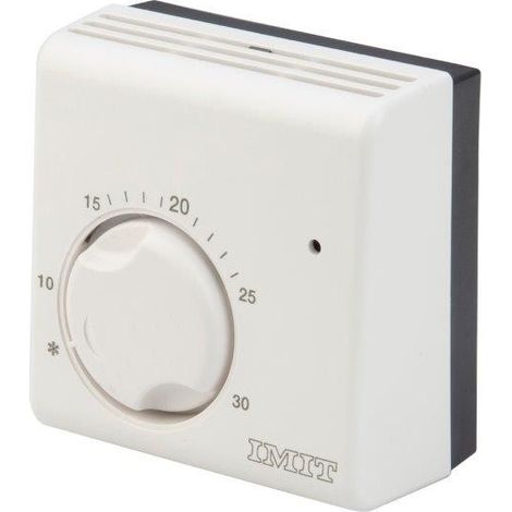 POLY POOL PP1461 Termostato Ambientale Elettromeccanico 230V Campo Regolazione da Parete Funzione Antigelo e Segnale Luminoso per Caldaia Bianco (1/5)