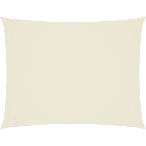 Maison Exclusive - Parasole a Vela Oxford Rettangolare 2x3 m Crema
