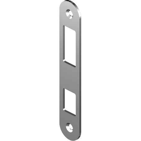 Portac – Gâche arrondie en inox pour serrure à crochet – Résistante à l'oxydation – Pour portails coulissants à encastrer ou en applique (1/3)