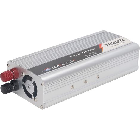 2000W 12V auf 220-230V Stromwandler mit 5V USB-Ausgang, reiner Sinus-Wechselrichter für Auto und Camping. (1/5)