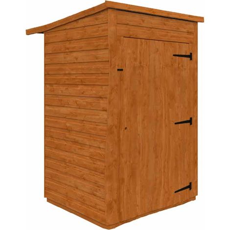 3x3 Flex Pent Tool Room 12mm Flex - L98.8 x W90 x H213.5 cm - Solid Wood/Softwood/Pine - Burnt Orange