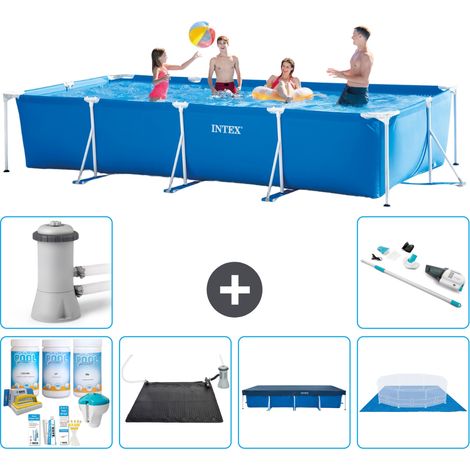 Intex Piscine Tubulaire Rectangulaire - 450x220x84 cm - 7-pièces S21130 (1/5)