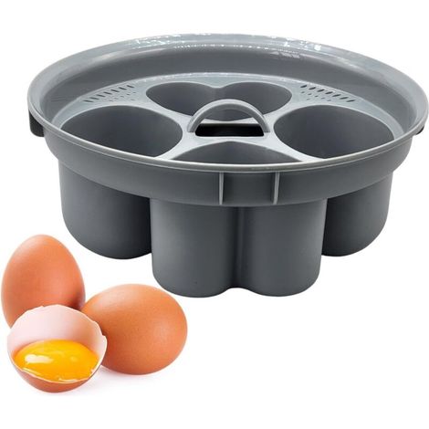 Cuiseur vapeur pour œufs durs 4 en 1 Cuiseur à œufs, outil de cuisine pour petit déjeuner pour œufs pochés