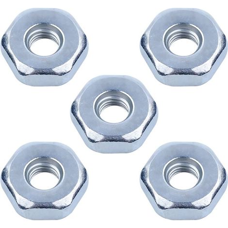 5 Pièces écrou de Trononneuse pour STIHL MS360 MS180 MS381 MS440 MS660 MS250 MS038 et Plus de Modèles, écrou de Chane Universel M8 Ecrou pour Carter de Chaine (1/5)