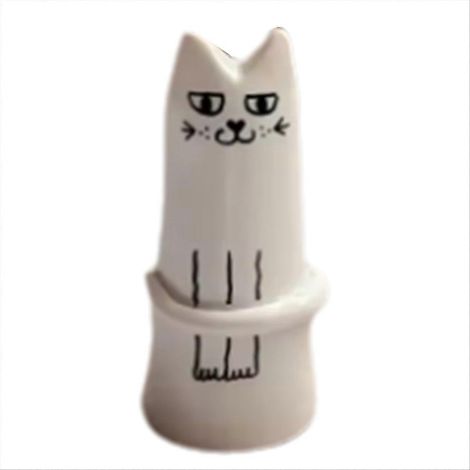 Vase chat, collection commémorative, bouteille pour poils d'animaux, boîte de rangement pour barbe de chat, décoration de bureau en résine. Vase décoratif. (1/5)