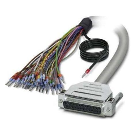 Câble série Sub-D à 25 broches vers Sans connecteur, longueur 6m, Phoenix Contact ( Prix pour 1 )