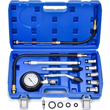 Kit de 11 Testeur de Compression de Cylindre avec 5 Adaptateurs (1/5)