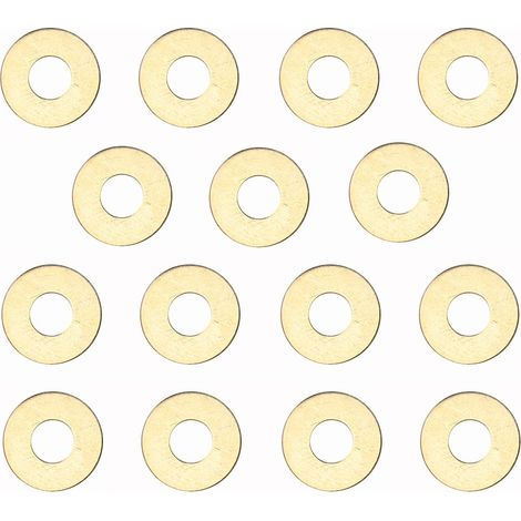 Lot de 15 pièces de rechange pour couteau de poche EDC - Joint en laiton - Rondelle pliante - Coussin de rechange - Joint de roulement - 0,7 x 18 x 7,1 mm (1/5)