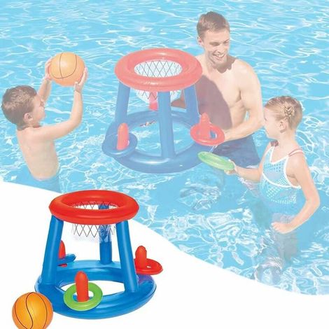 Jouets Gonflables pour Piscine et Basket-Ball - Jeu de Lancer de Bouée de Natation pour l'été pour Enfants et Adultes (1/5)