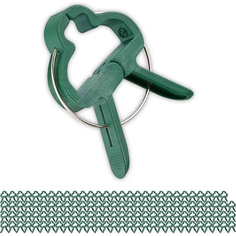 Lot de 120 grands clips de fixation pour plantes – pinces de jardin renforcées, support solide pour tomates, concombres et plantes grimpantes