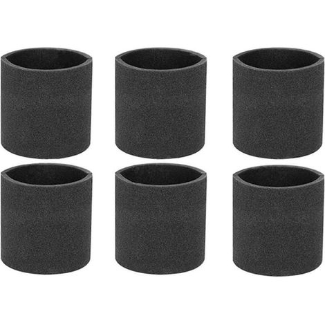 Lot de 6 90585 manchon en mousse VF2001 mousse filtres de rechange pour aspirateur d'atelier eau et poussière aspirateur, de rechange pièces 9058500 (1/5)