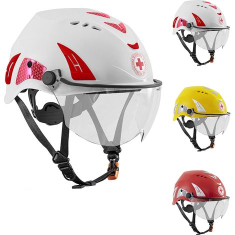 Casco Croce Rossa Italiana KASK SUPERPLASMA HP VISOR CRI WHE00107 - EN 14052 - vari colori, Bianco (1/5)