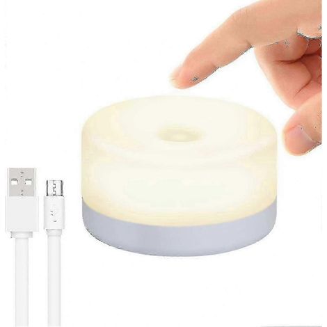 Veilleuse bébé, mini lampe tactile rechargeable, sans fil, à intensité variable (1/5)