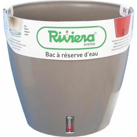 Riviera Rundes Wasserreservoir taupe 24,5 Liter