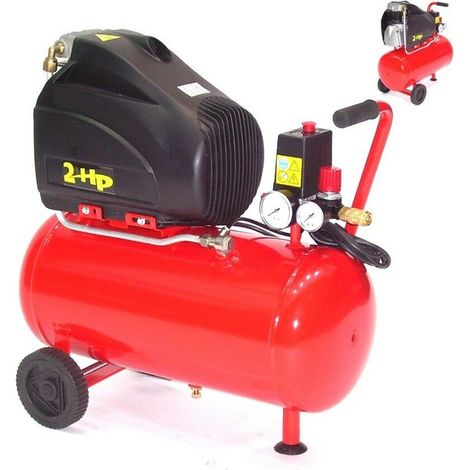 Werkstattkompressor Druckluftkompressor 2500 2PS Kompressor 24L Kolbenkompressor (1/5)