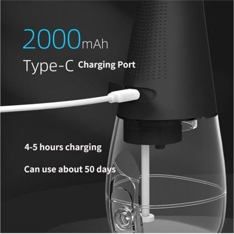 Hydropulseur dentaire portable, rechargeable, 3 modes, réservoir de 300 ml, étanche, pour le nettoyage des dents –fig. (1/5)