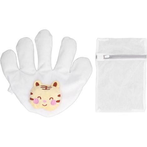 Oreiller Anti-Sursaut Bébé 23x24cm Doux et Chaud, Coussin Apaisant pour Sommeil Paisible - Modèle Patte de Tigre (Gauche) (1/5)