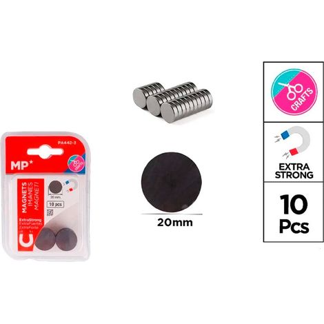 Aimants de fixation ø20 mm 10 pièces blister