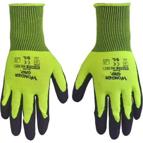 Gants de jardinage pour hommes et femmes, gants de travail polyvalents pour le jardinage, la pêche, les chantiers de construction, les travaux de restauration (1 paire, M) (1/5)