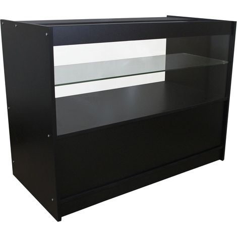 MonsterShop - Bancone C1200 Nero da Negozio e Reception 120cm x 60cm x 90cm (1/5)