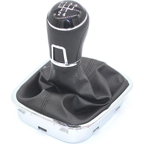 Cache-poussière pour pommeau de levier de vitesses des nouvelles Volkswagen POLO et Jetta, avec cadre noir électroplaqué, boîte 6 vitesses, un exemplaire. Amélioration Volkswagen.