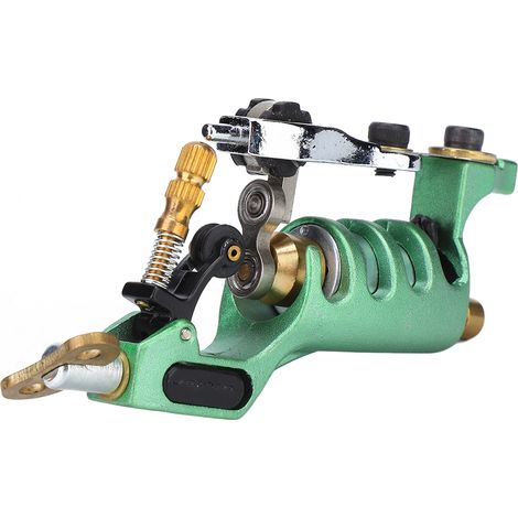 Machine à tatouer rotative en alliage à moteur puissant pour liner et shader, outil de maquillage permanent vert (1/5)