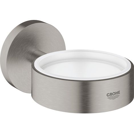 Grohe Essentials - Halter für Becher, Seifenschale, Seifenspender, SuperSteel 40369DC1 (1/5)