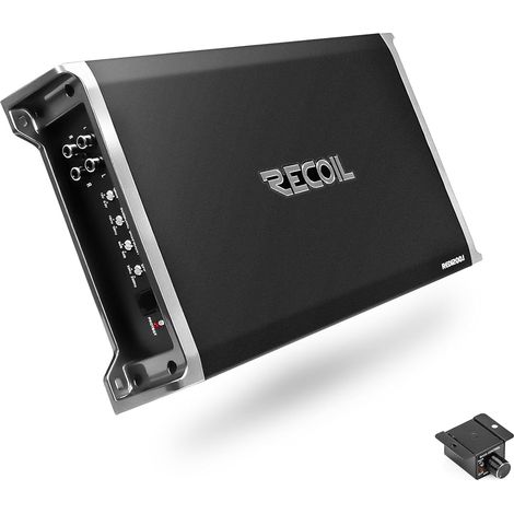 Ampli Mono Classe D 2500W Subwoofer Voiture 1250W RMS @1Ω, 1Ω Stable, Télécommande Graves, MOSFET, Bass Boost (1/5)