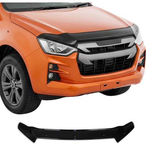 OMAC Deflecteurs d'air capot de voiture Compatible avec Isuzu D-max mk3 2019-2023 Pre-FL noir ABS (1/5)