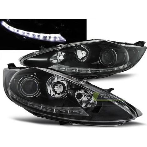 Paire de feux phares Ford Fiesta MK7 08-12 Daylight noir-27361320