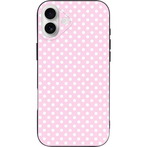 Custodia per iPhone 16 Plus in TPU a pois: ultra sottile, antiurto, anti-ingiallimento, antigraffio e compatibile con la ricarica wireless.