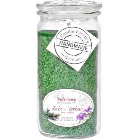 Candle Factory Mini Jumbo Zirbe - Verbene Duftkerze Dekokerze 307181