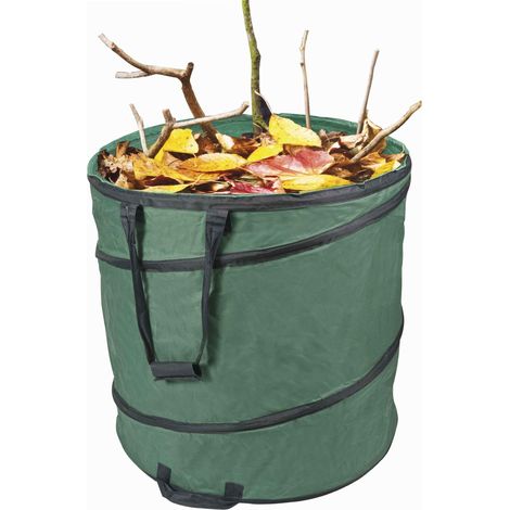 Werka Pro – Container de jardin 270 litres – Tissu OXFORD 600 deniers – Dimensions 70 cm de hauteur et diamètre – Arceaux pour stabilité
