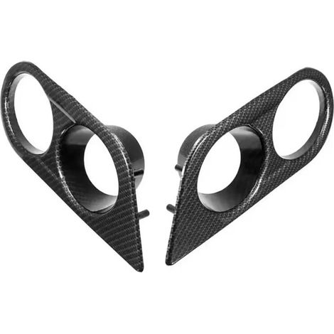Ensemble de deux calandres de pare-chocs avant pour les modèles Mercedes-Benz E46 M3 2001-2006, avec garniture de calandre en nid d'abeille.
