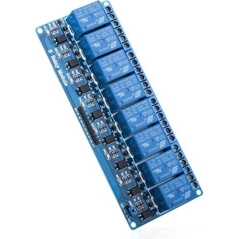 Module Relais 5V DC 8 Canaux avec Optocoupleur 8-Channel Relay Module pour Mega 1280 DSP Arm PIC AVR STM32 Raspberry Pi (1/5)